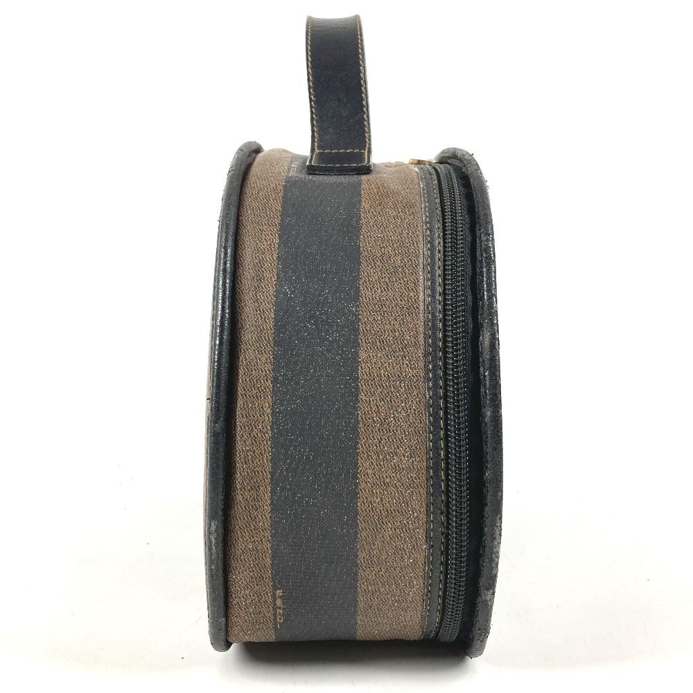Fendi Handbag Pecan Logo Leather Khaki — view 4