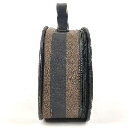 Fendi Handbag Pecan Logo Leather Khaki — view 4