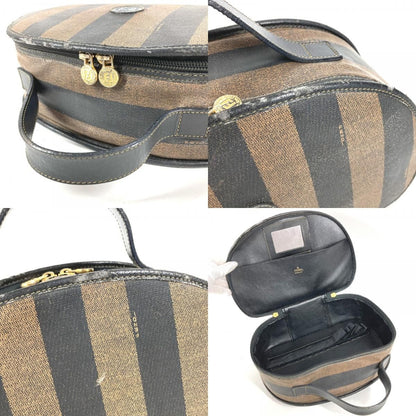 Fendi Handbag Pecan Logo Leather Khaki — view 8