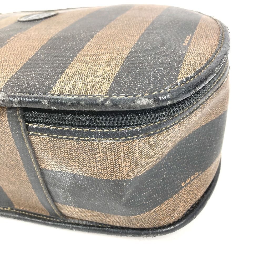 Fendi Handbag Pecan Logo Leather Khaki — view 6