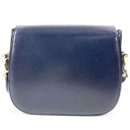 Versace Shoulder Bag Medusa Logo Leather Navy — view 2