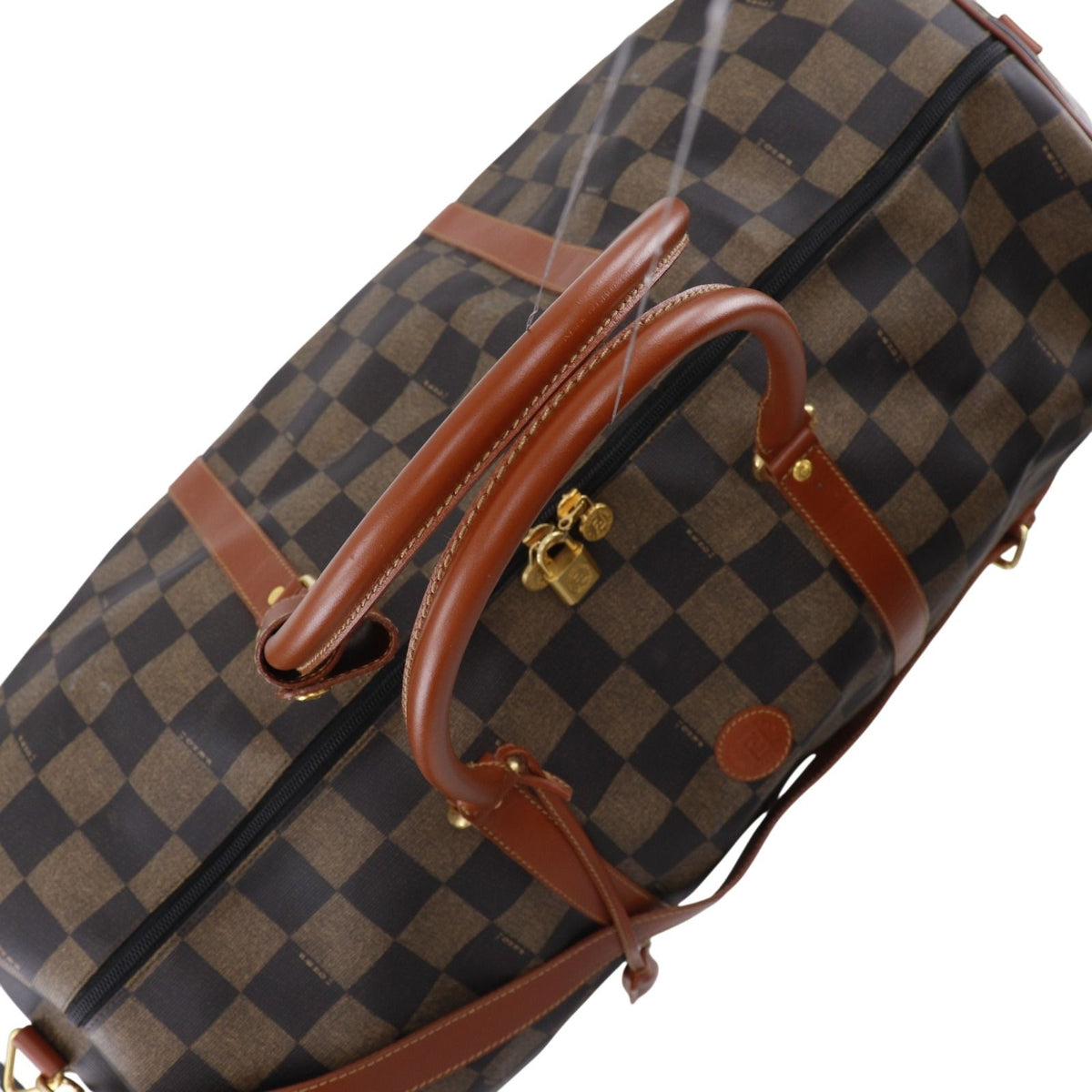 Fendi Pecan Brown Boston Bag — view 5