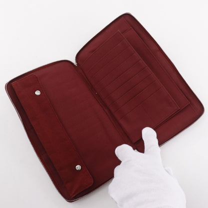 Hermes Fourre Tout Multi Purse GM Canvas Red Wallet — view 5