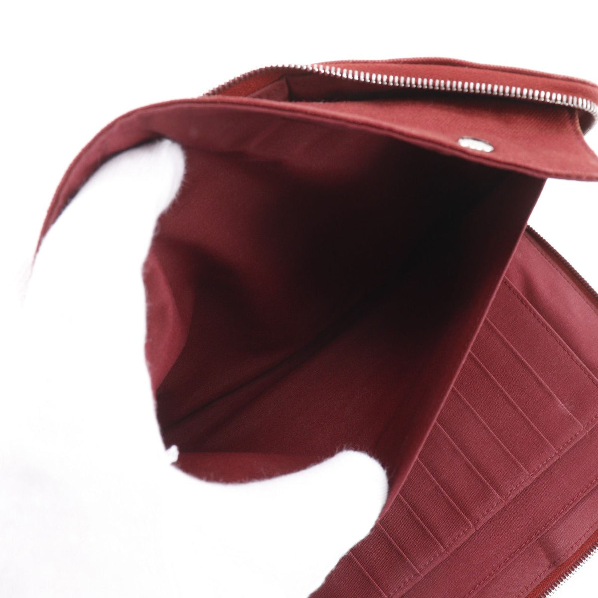 Hermes Fourre Tout Multi Purse GM Canvas Red Wallet — view 6