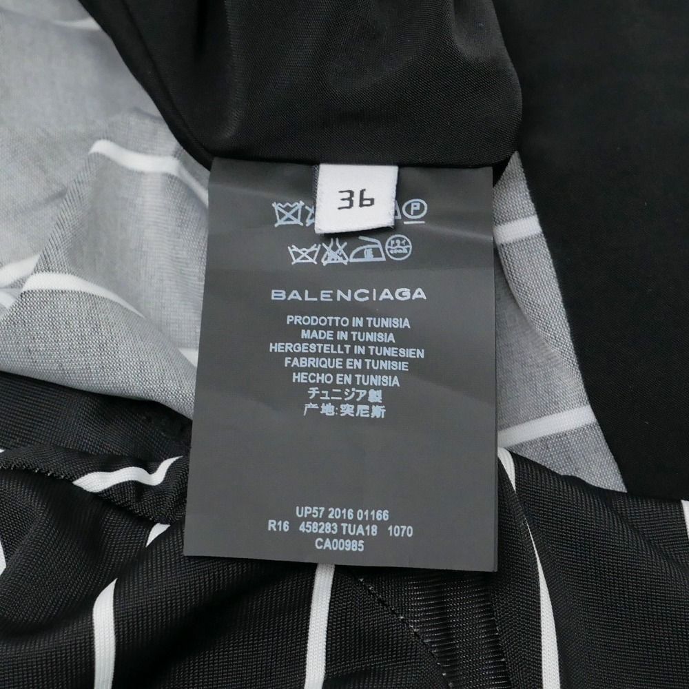 Balenciaga Dress 36 Asymmetric Jersey Fabric Stretch — view 7