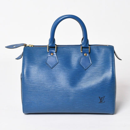 Louis Vuitton Speedy 25 Handbag Epi Leather Blue Gold — view 2