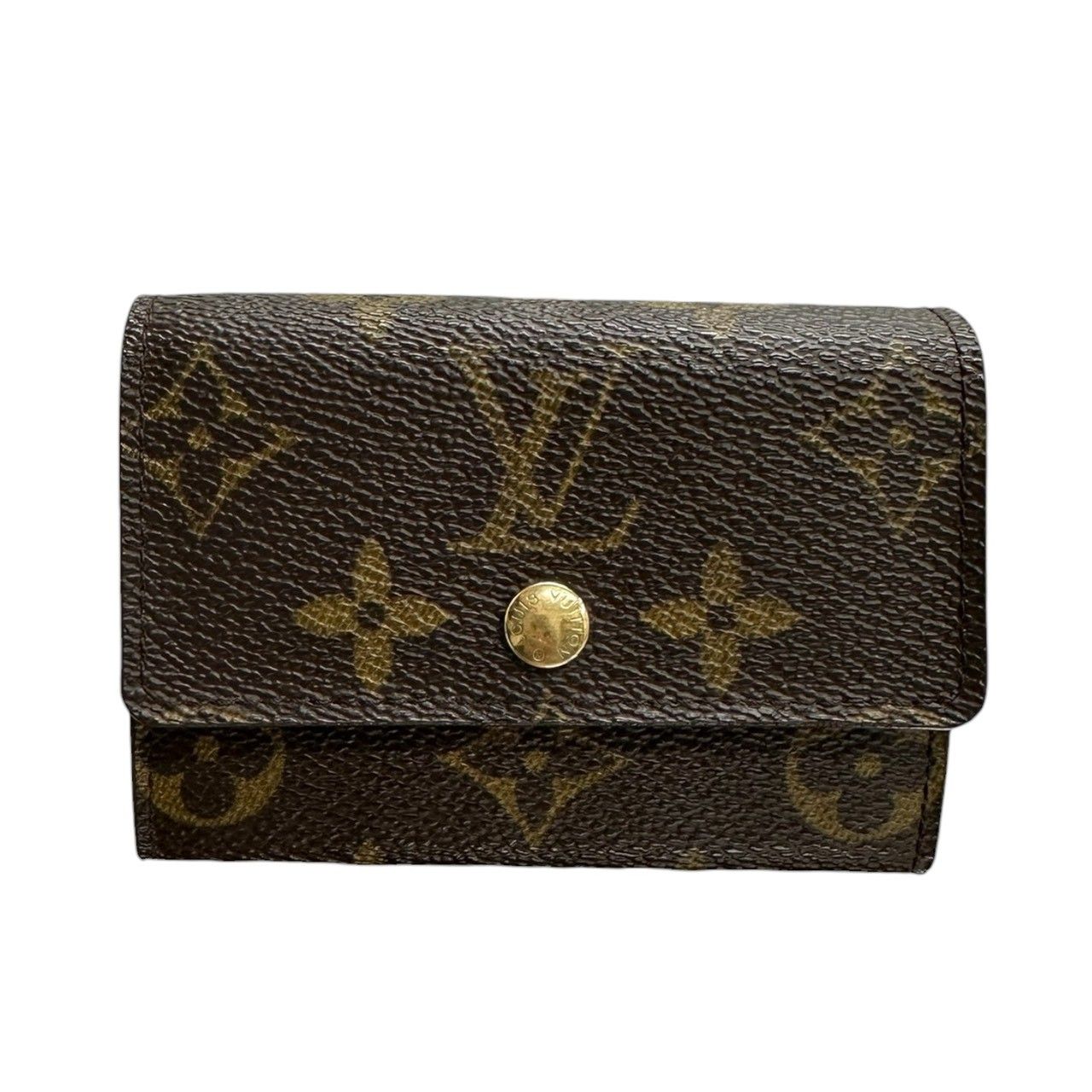 Louis Vuitton Monogram Porte-Monnaie Pla Brown