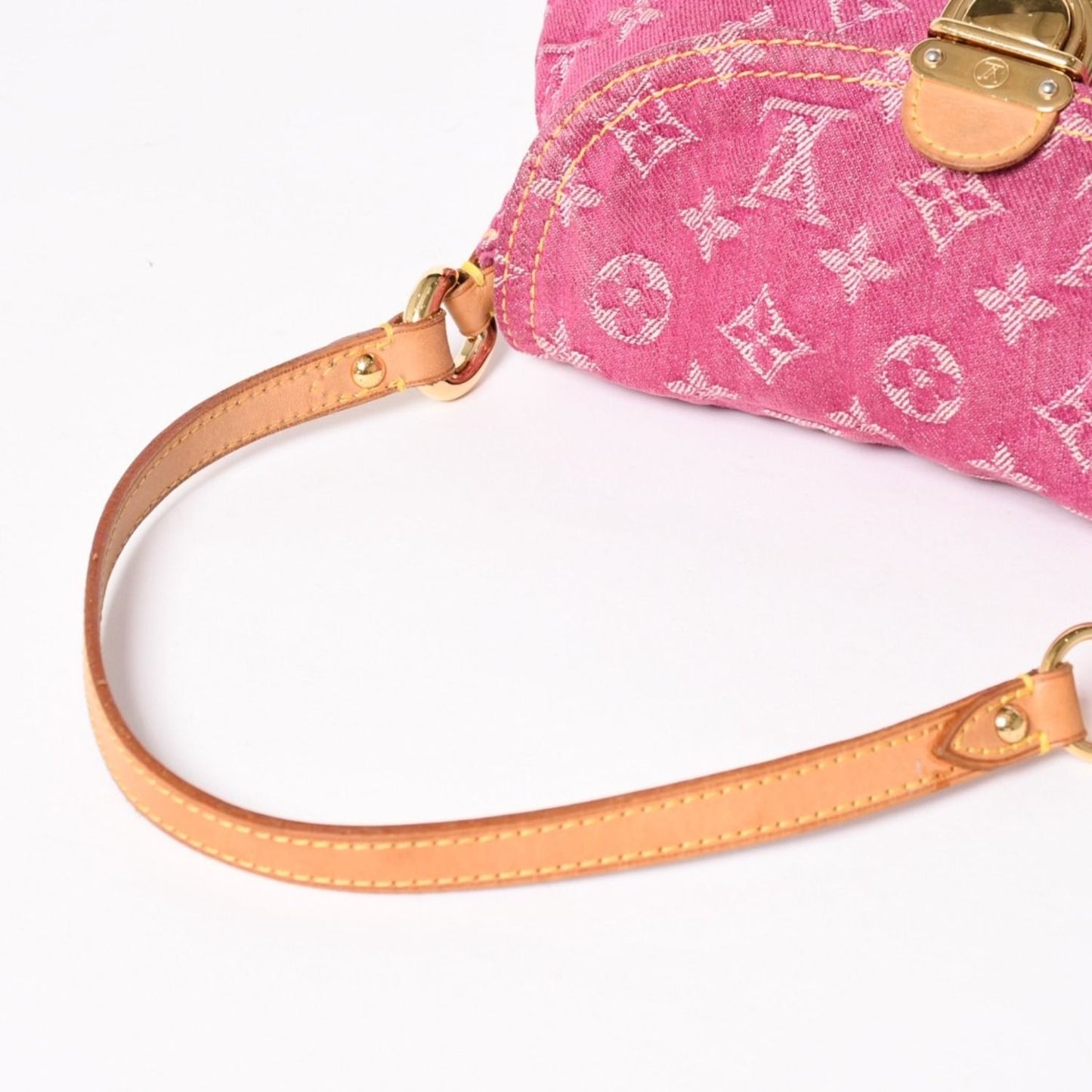 Louis Vuitton Mini Pleaty Bag Monogram Denim Pink — view 6