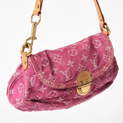 Louis Vuitton Mini Pleaty Bag Monogram Denim Pink — view 3