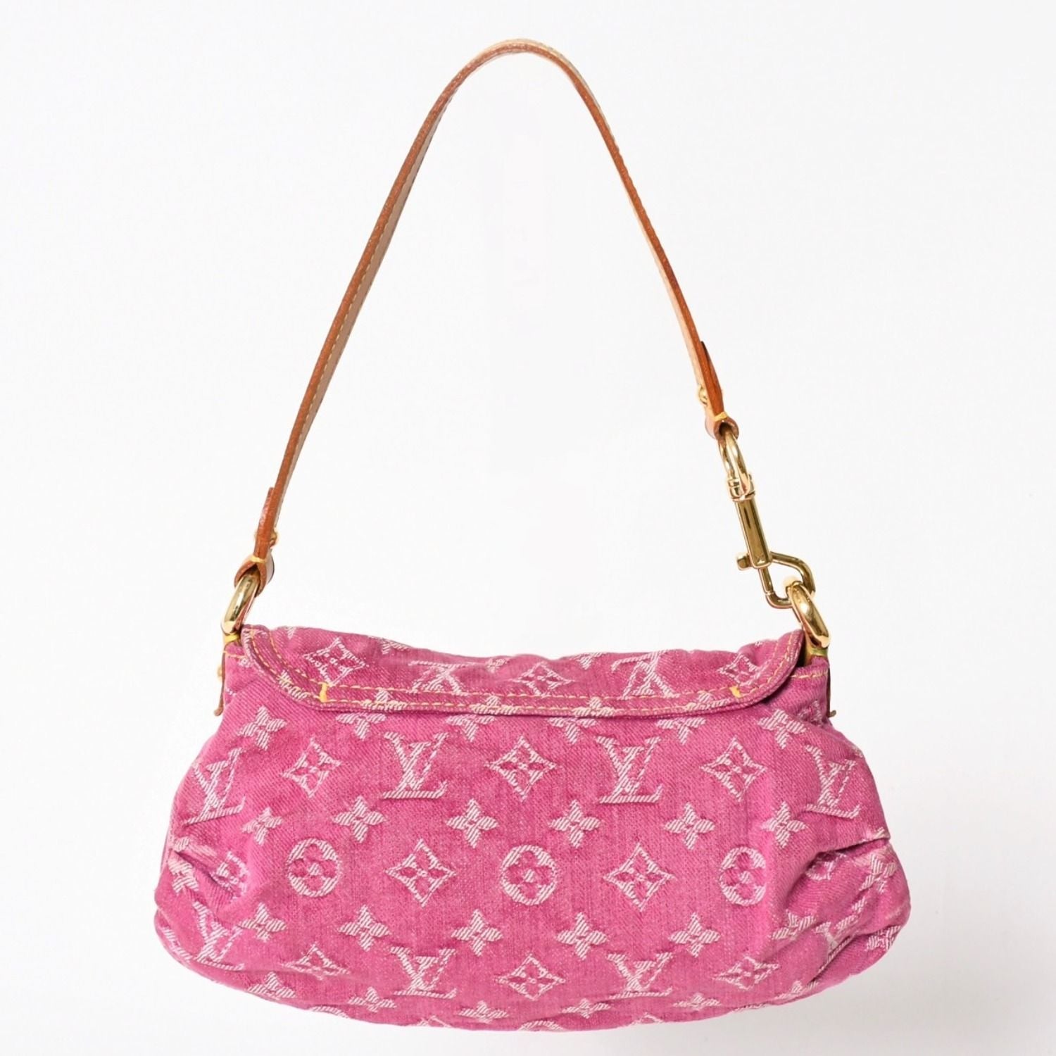 Louis Vuitton Mini Pleaty Bag Monogram Denim Pink — view 2