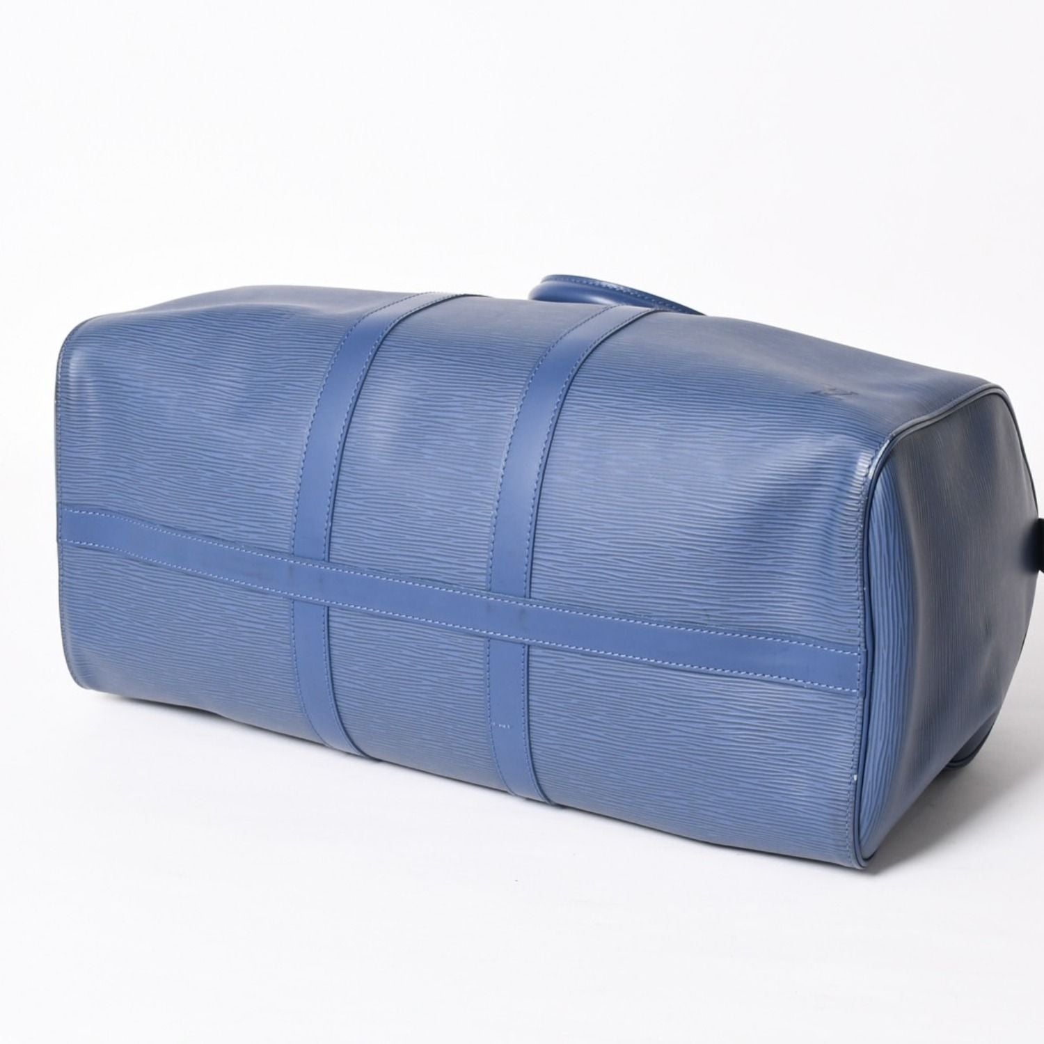 Louis Vuitton Boston Bag Keepall 45 Epi Miltille Silver — view 7