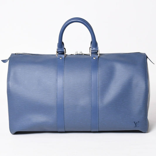 Louis Vuitton Boston Bag Keepall 45 Epi Miltille Silver