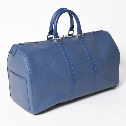Louis Vuitton Boston Bag Keepall 45 Epi Miltille Silver — view 3