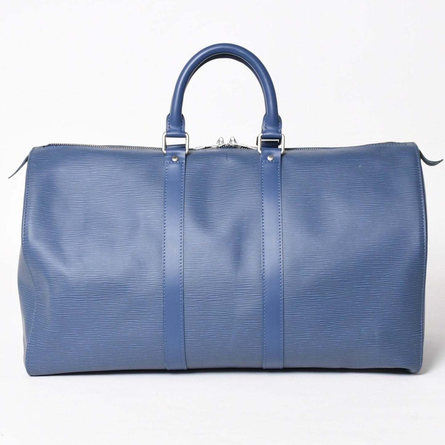 Louis Vuitton Boston Bag Keepall 45 Epi Miltille Silver — view 2
