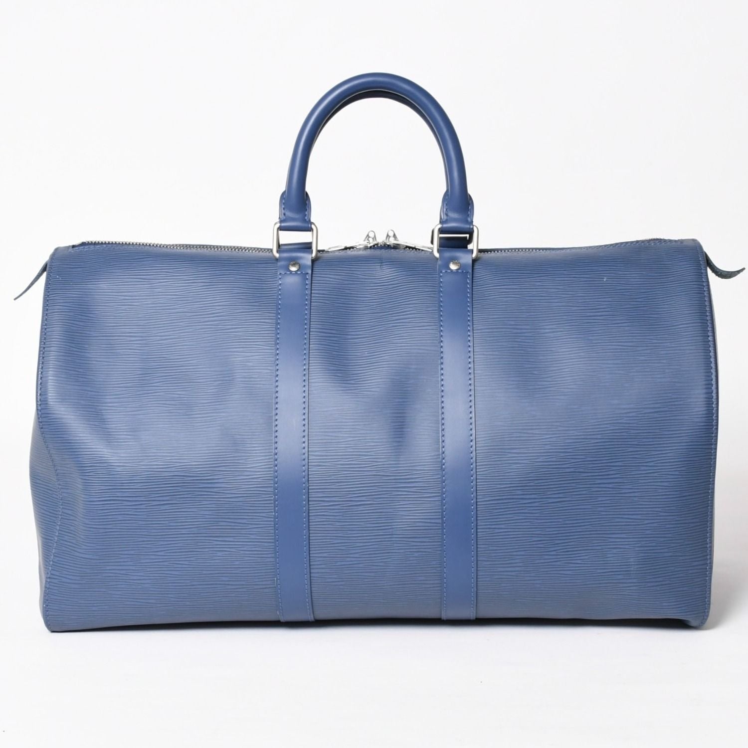 Louis Vuitton Boston Bag Keepall 45 Epi Miltille Silver — view 2