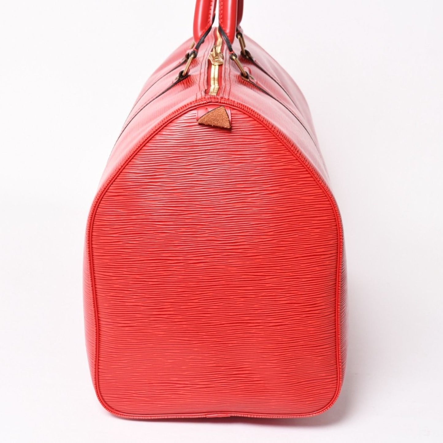 Louis Vuitton Keepall 50 Boston Bag Castilian Red Epi Leather Gold — view 4