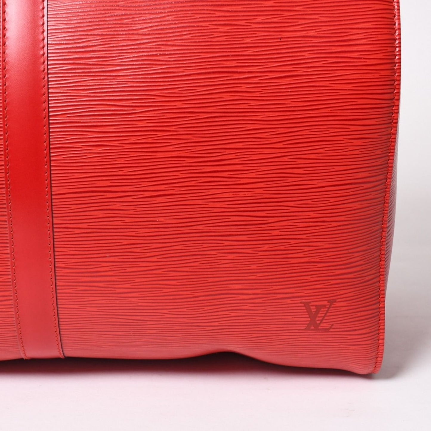 Louis Vuitton Keepall 50 Boston Bag Castilian Red Epi Leather Gold — view 7