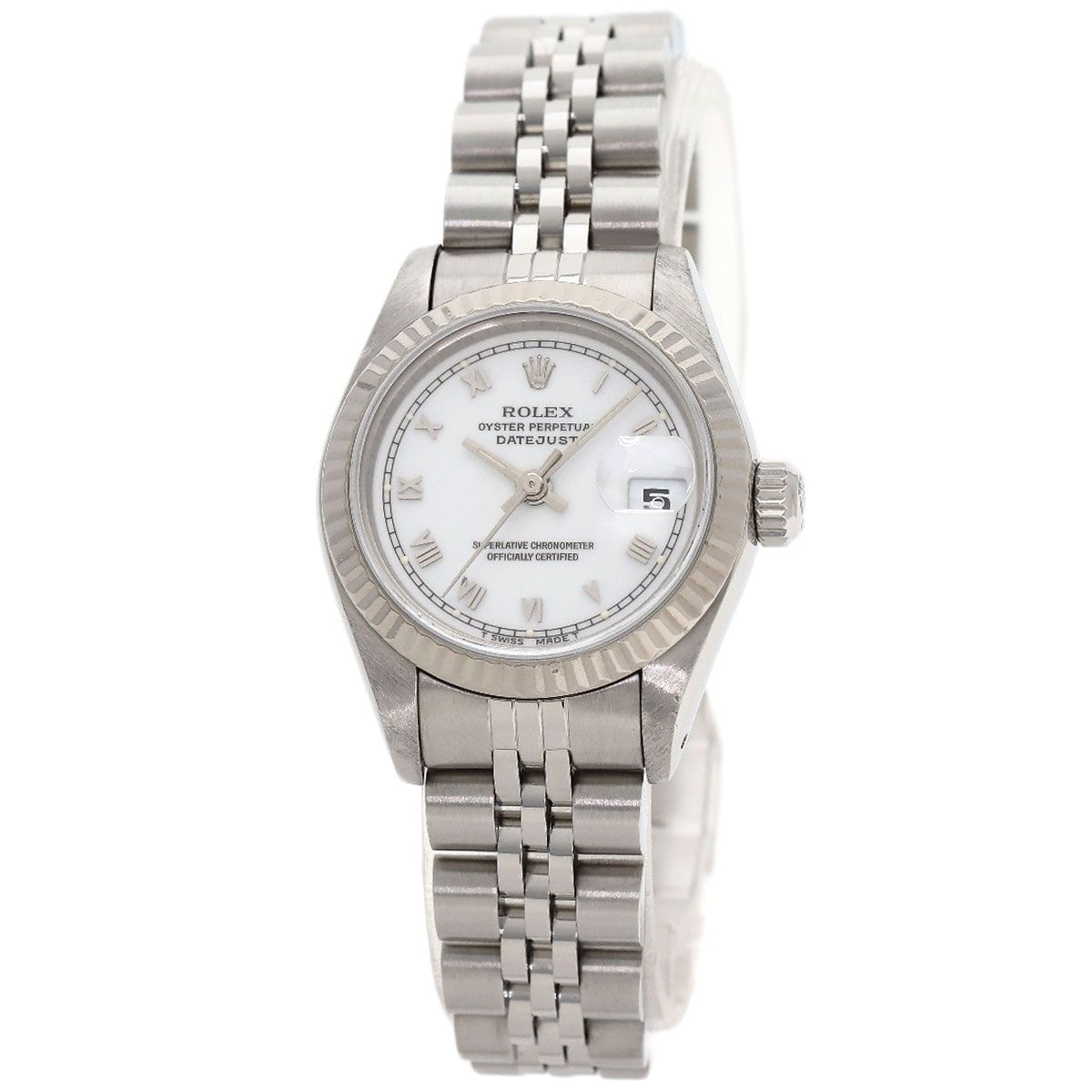 Rolex Datejust Watch SS 18K White Gold