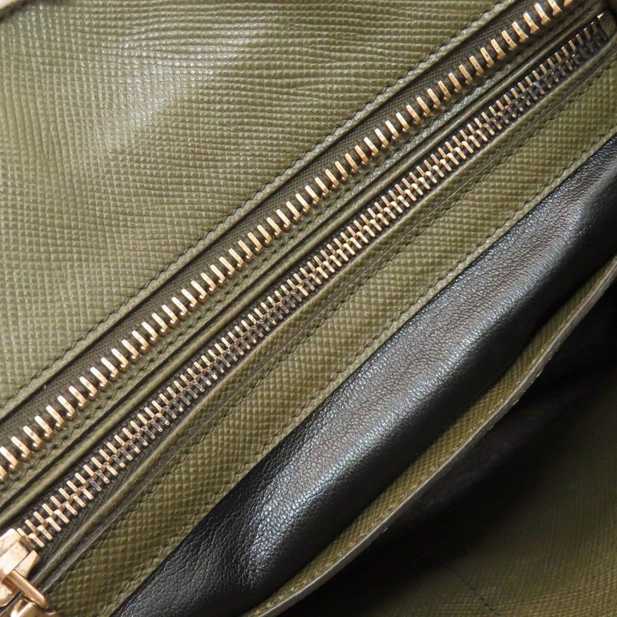 Prada Logo Handbag Saffiano — view 8