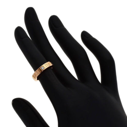 Bvlgari Double Logo Diamond Ring 18K Pink Gold — view 6