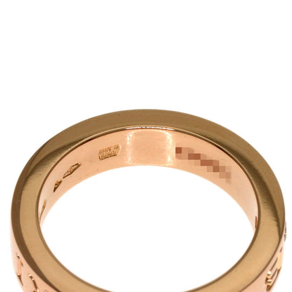 Bvlgari Double Logo Diamond Ring 18K Pink Gold — view 5