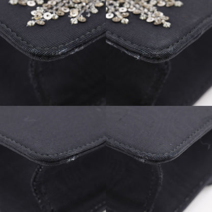 Gucci Broadway Square 2-Way Clutch Cotton Rhinestone Black — view 4