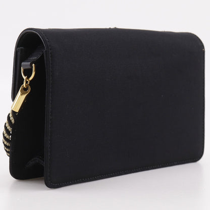 Gucci Broadway Square 2-Way Clutch Cotton Rhinestone Black — view 3