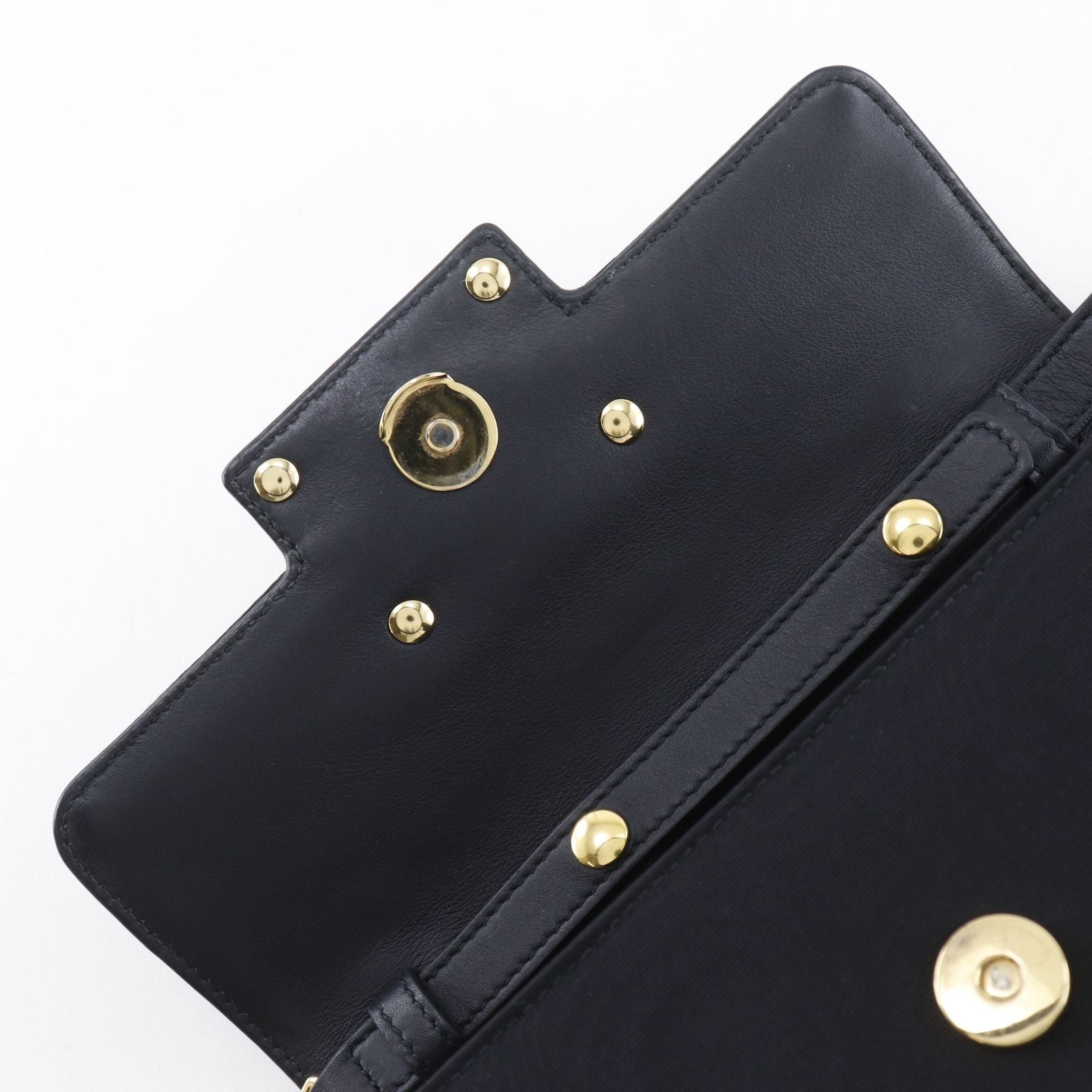 Gucci Broadway Square 2-Way Clutch Cotton Rhinestone Black — view 8