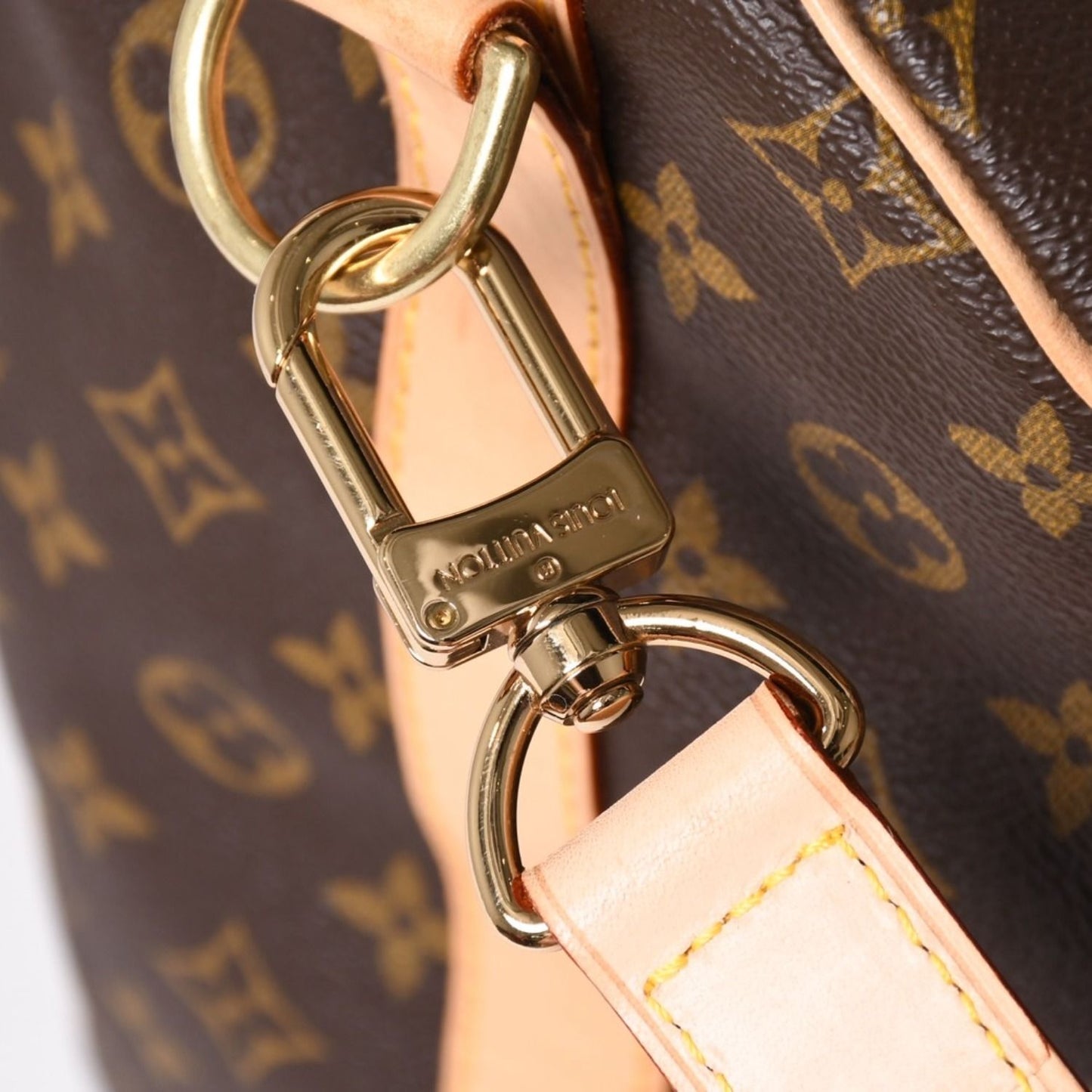 Louis Vuitton Monogram Keepall Bandouliere 55 2-Way Boston Bag Brown Canvas — view 6