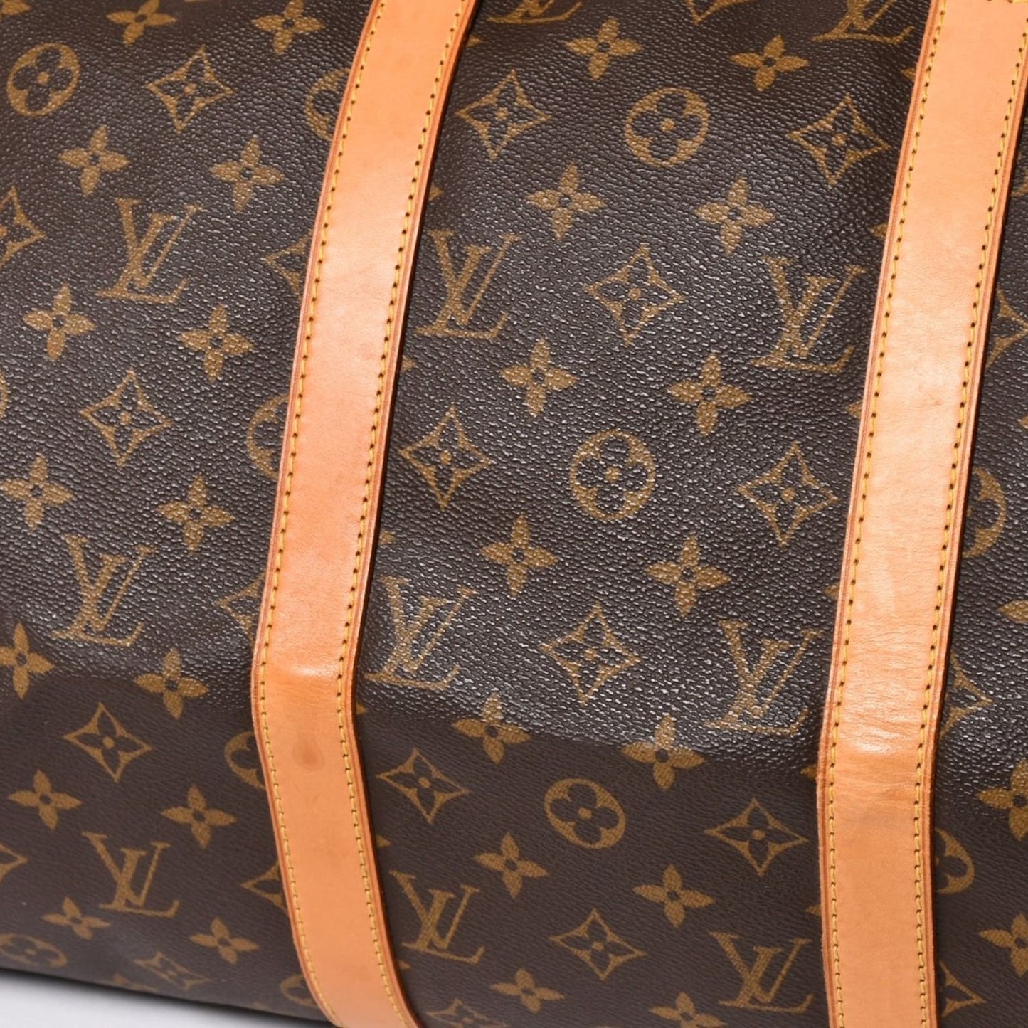 Louis Vuitton Keepall 50 Boston Bag Leather Monogram Gold — view 8