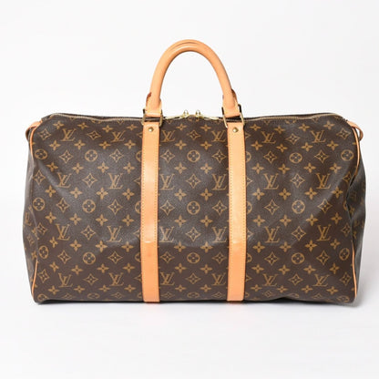 Louis Vuitton Keepall 50 Boston Bag Leather Monogram Gold