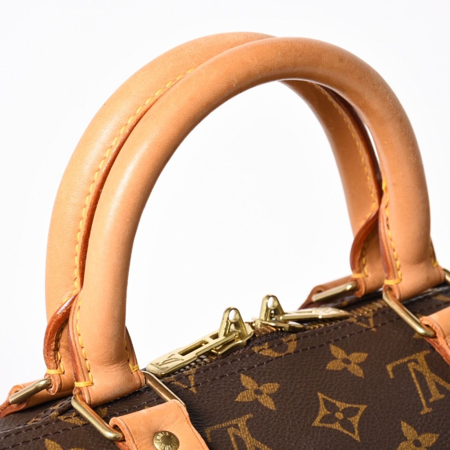 Louis Vuitton Keepall 50 Boston Bag Leather Monogram Gold — view 5