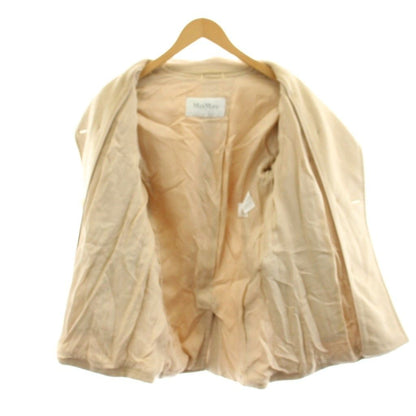 Max Mara White Tag Short Double Coat Pea Camel 38 Beige — view 4