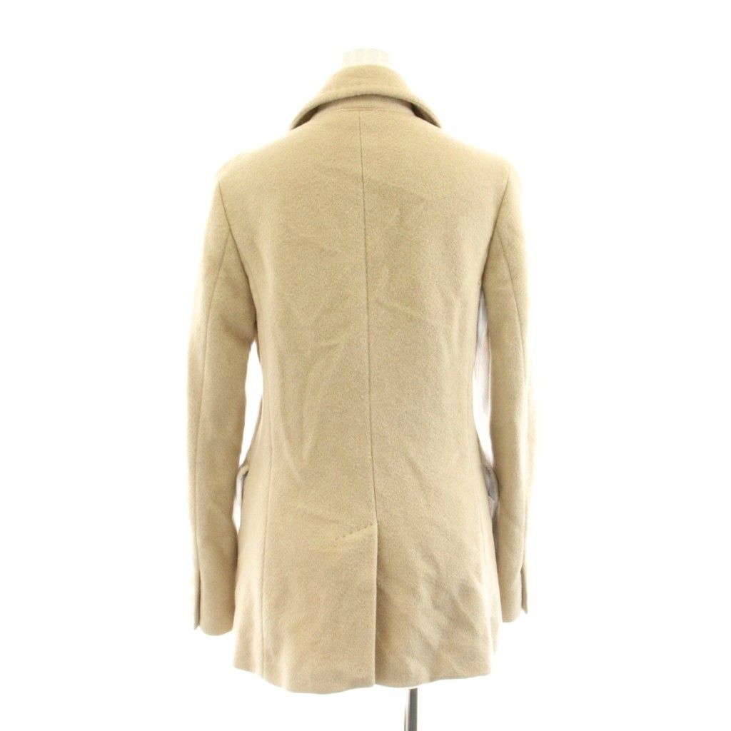 Max Mara White Tag Short Double Coat Pea Camel 38 Beige — view 3