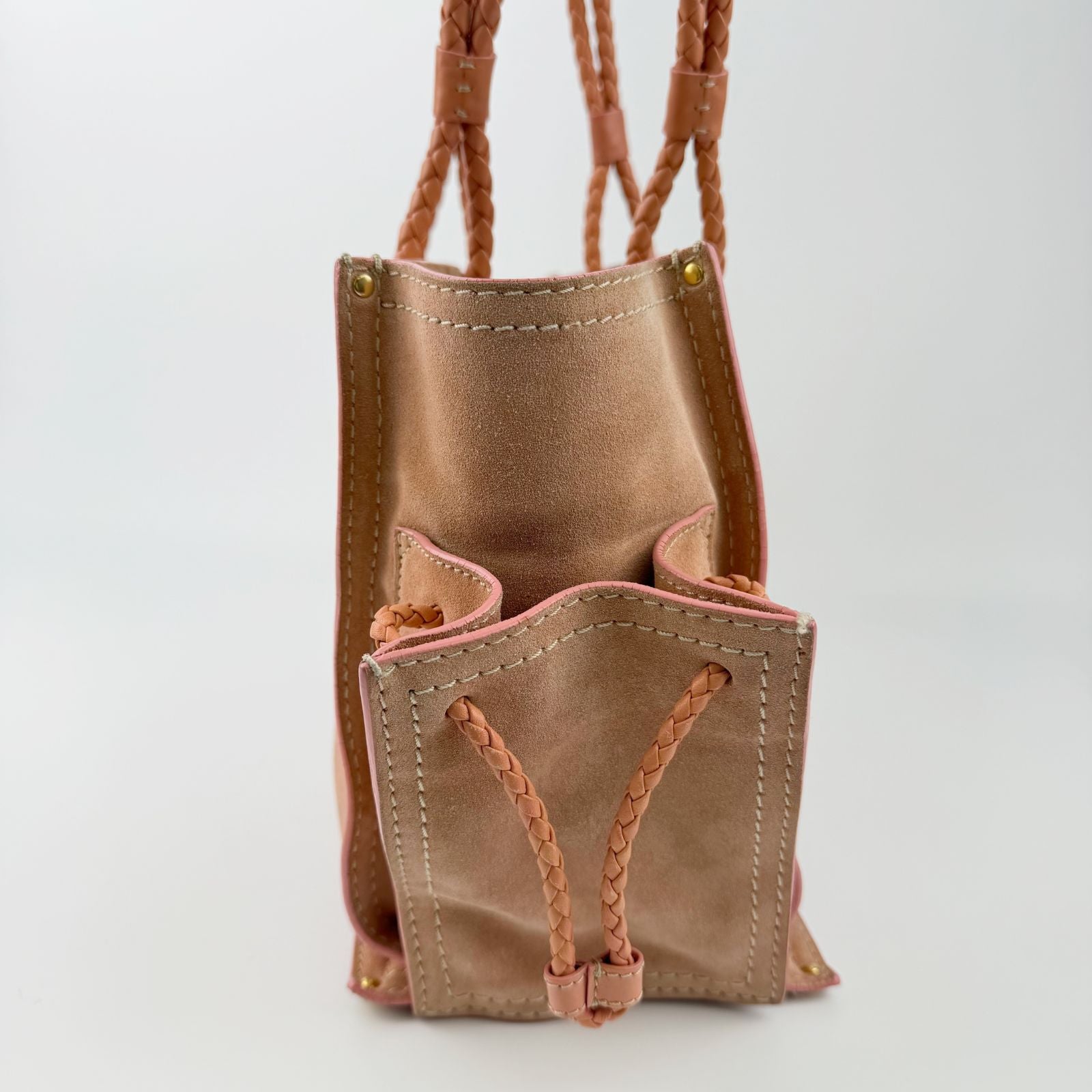 Loewe Anagram Tote Bag Pink — view 5