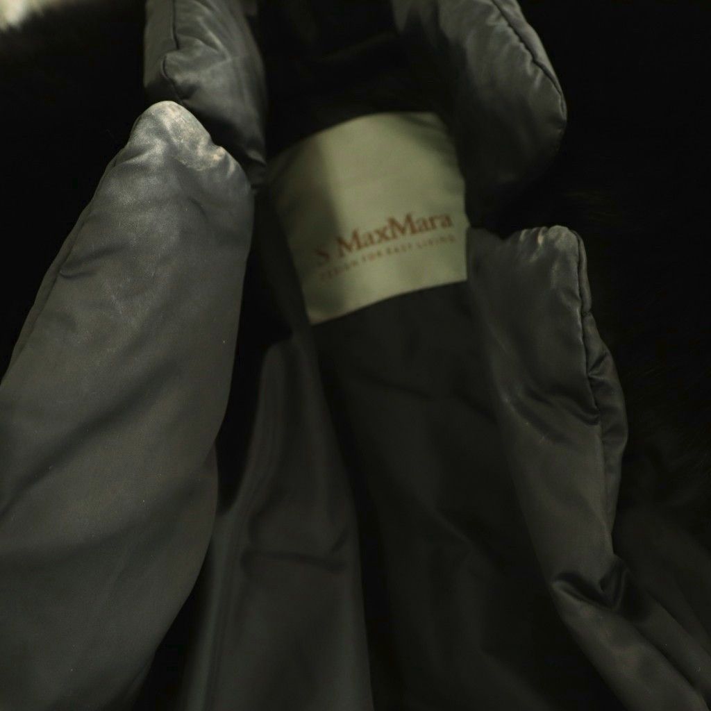 Max Mara S 'S Down Coat 36 Black — view 8