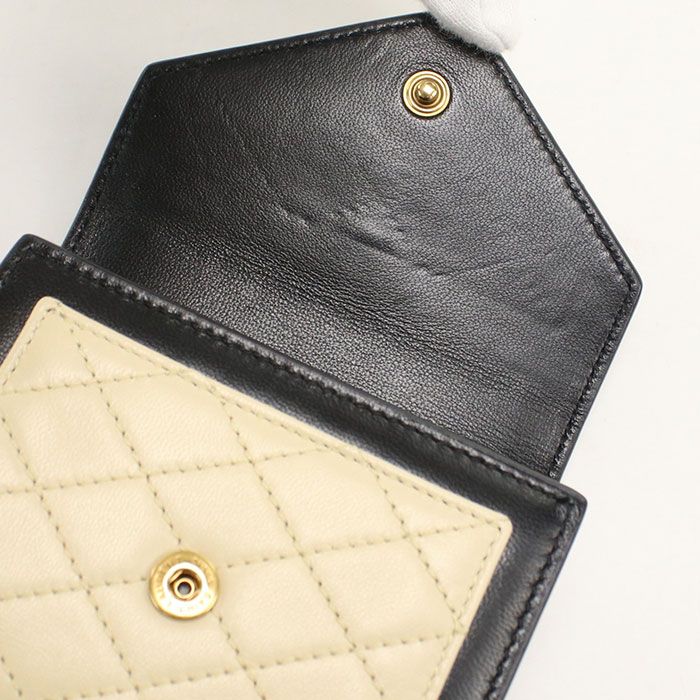 Saint Laurent Multi Fold Wallet Trifold Lambskin — view 7