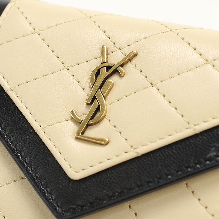 Saint Laurent Multi Fold Wallet Trifold Lambskin — view 5