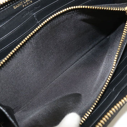 Saint Laurent Zip Around Wallet Cassandra Round Zip Calfskin — view 5