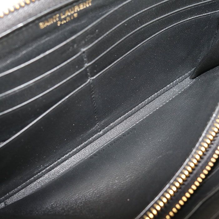 Saint Laurent Zip Around Wallet Cassandra Round Zip Calfskin — view 4