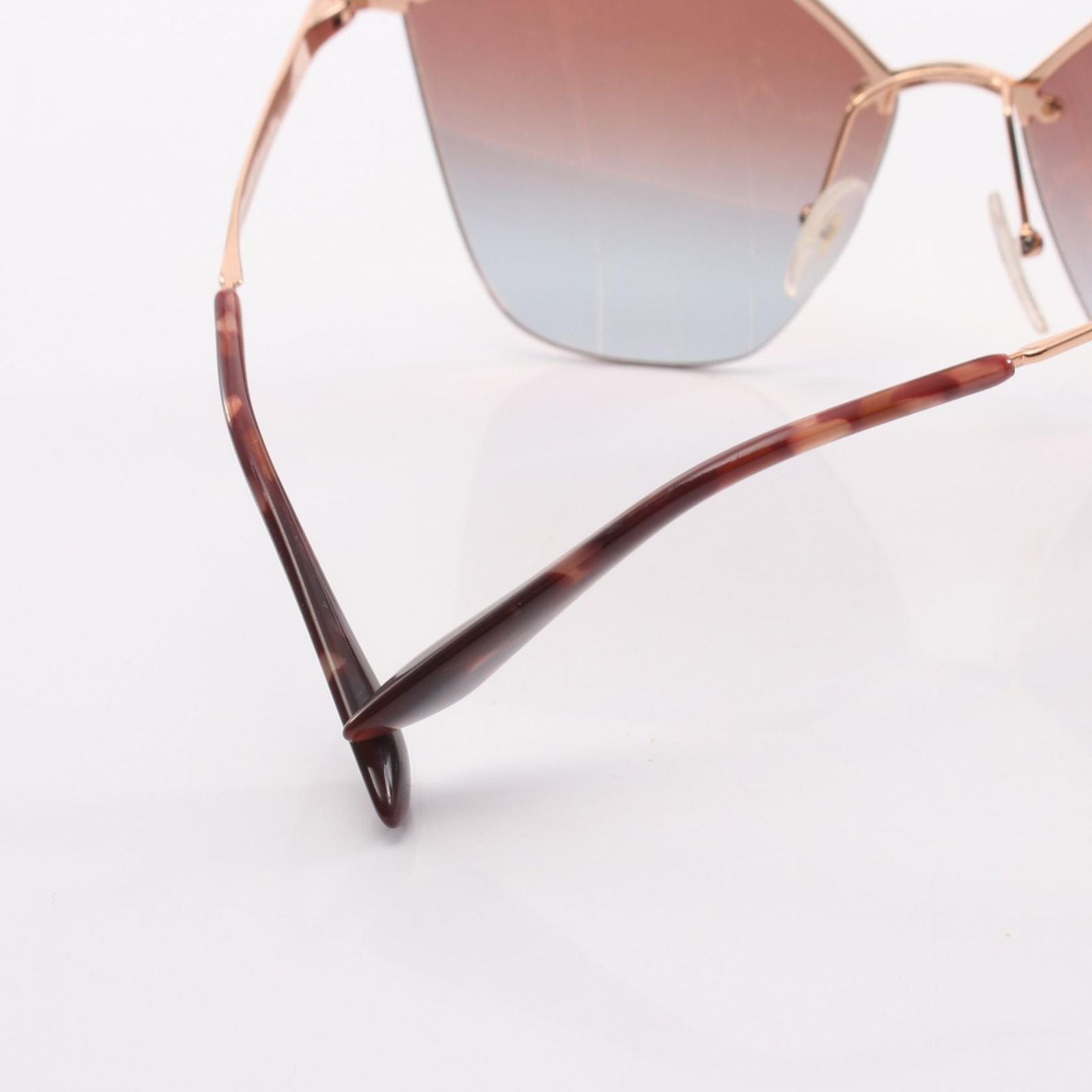 Prada Sunglasses Gradient Lens Half Rim Eyewear — view 7