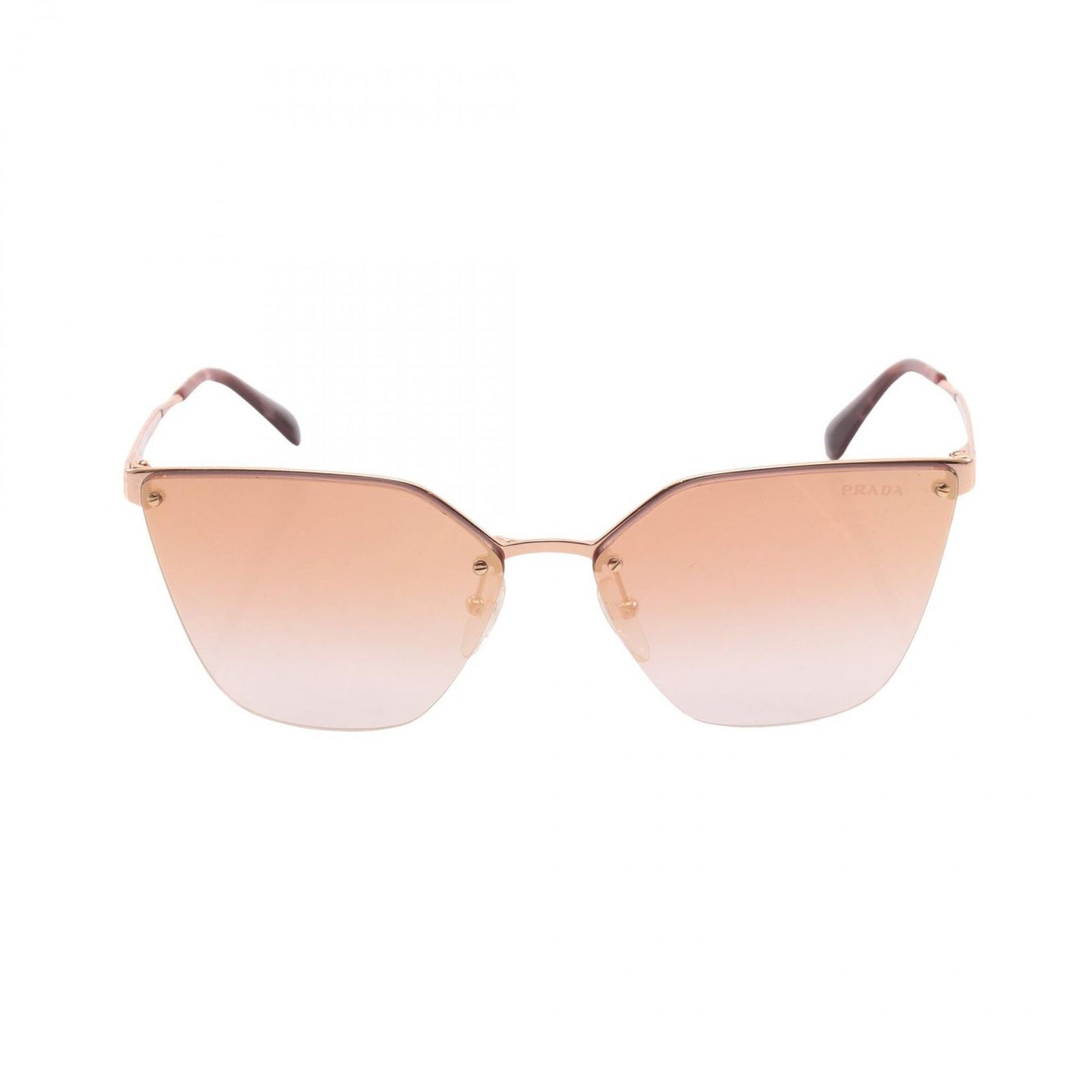 Prada Sunglasses Gradient Lens Half Rim Eyewear