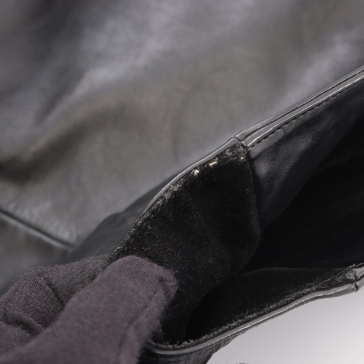 Saint Laurent Paris Tote Bag Logo Black Leather — view 7