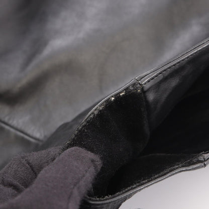 Saint Laurent Paris Tote Bag Logo Black Leather — view 7