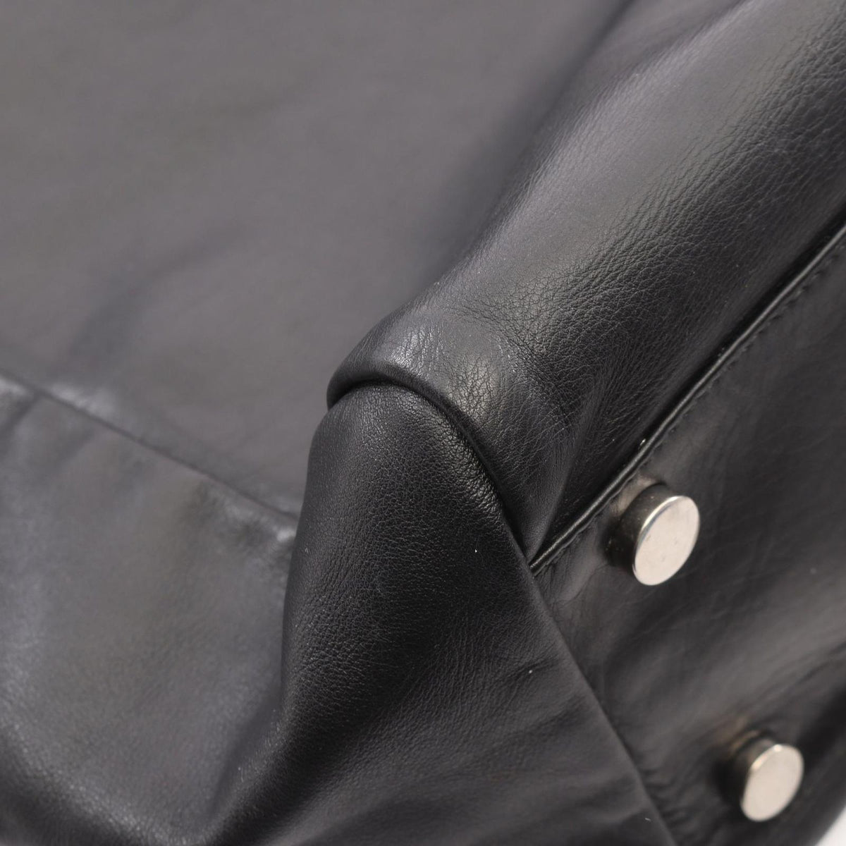 Saint Laurent Paris Tote Bag Logo Black Leather — view 5