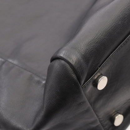 Saint Laurent Paris Tote Bag Logo Black Leather — view 5