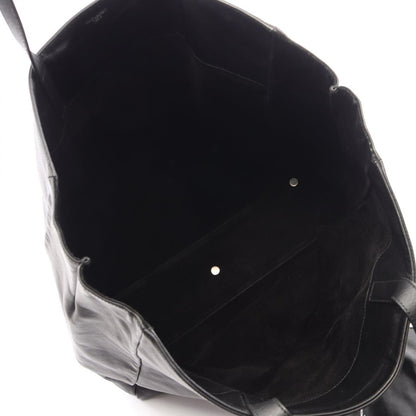 Saint Laurent Paris Tote Bag Logo Black Leather — view 3