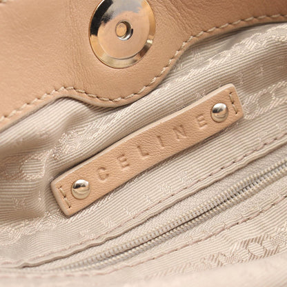 Celine Handbag Pillow Small 2-Way Beige Leather Shoulder Bag — view 4