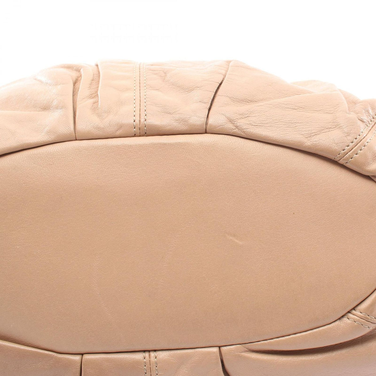 Celine Handbag Pillow Small 2-Way Beige Leather Shoulder Bag — view 7