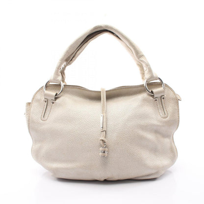 Celine Handbag Bittersweet Metallic Silver Leather Hand Bag